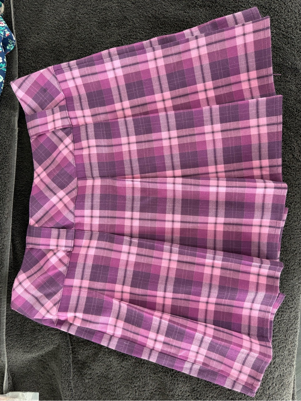 wild fable Pink and Purple Plaid Circle Skirt